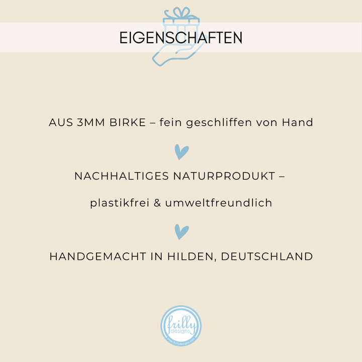 Zahlen aus Holz 0-9 - Stil Leon