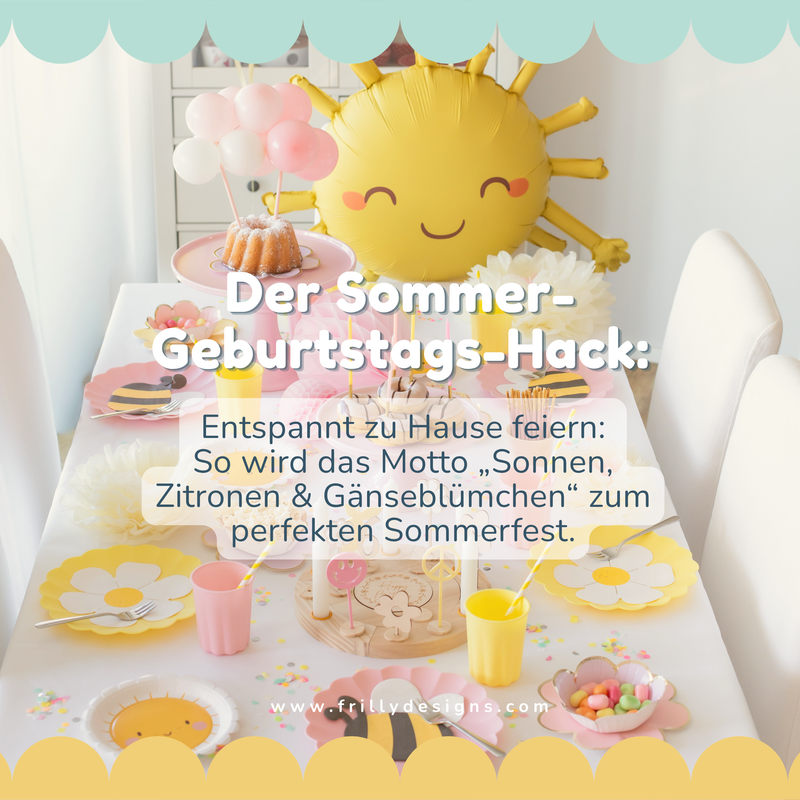 Der coolste Sommer-Geburtstag zu Hause: