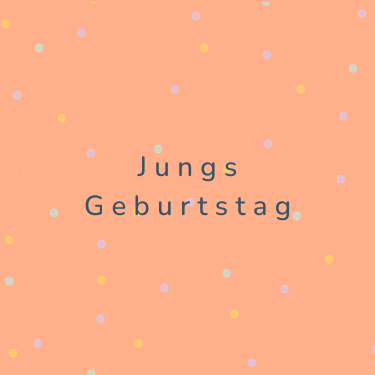 Jungs Geburtstag