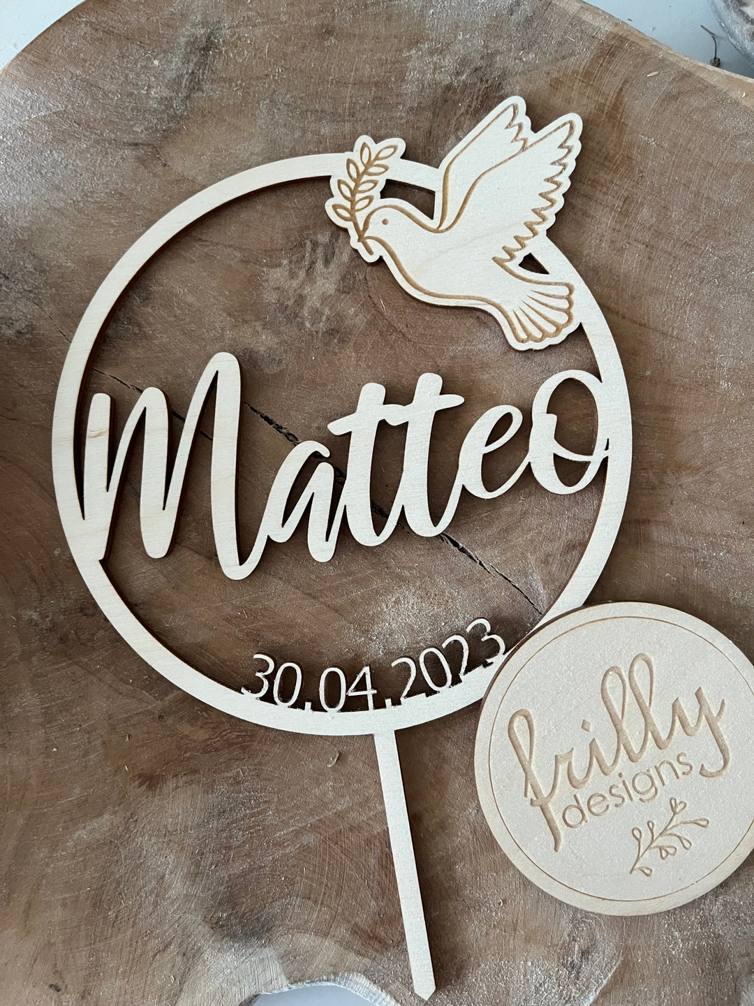 Cake Topper Taufe
