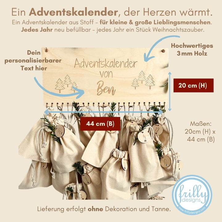 Adventskalender Bäume