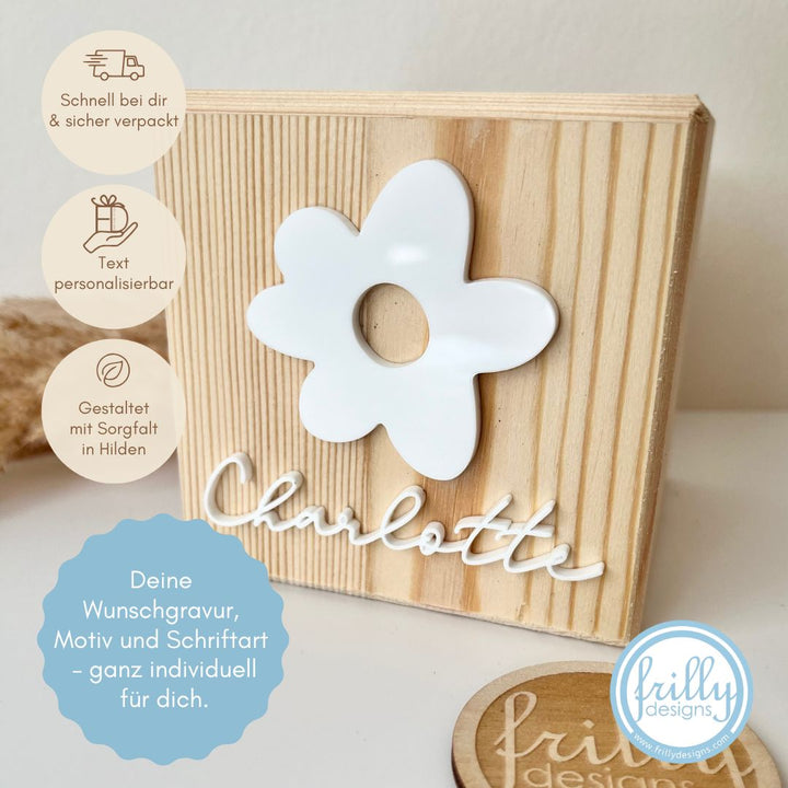 Blume Personalisierte Spardose