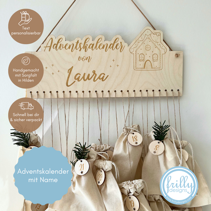 Adventskalender Lebkuchenhaus