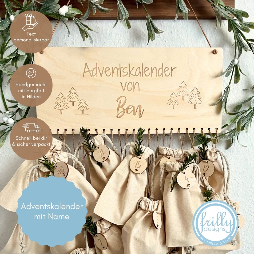 Adventskalender Bäume
