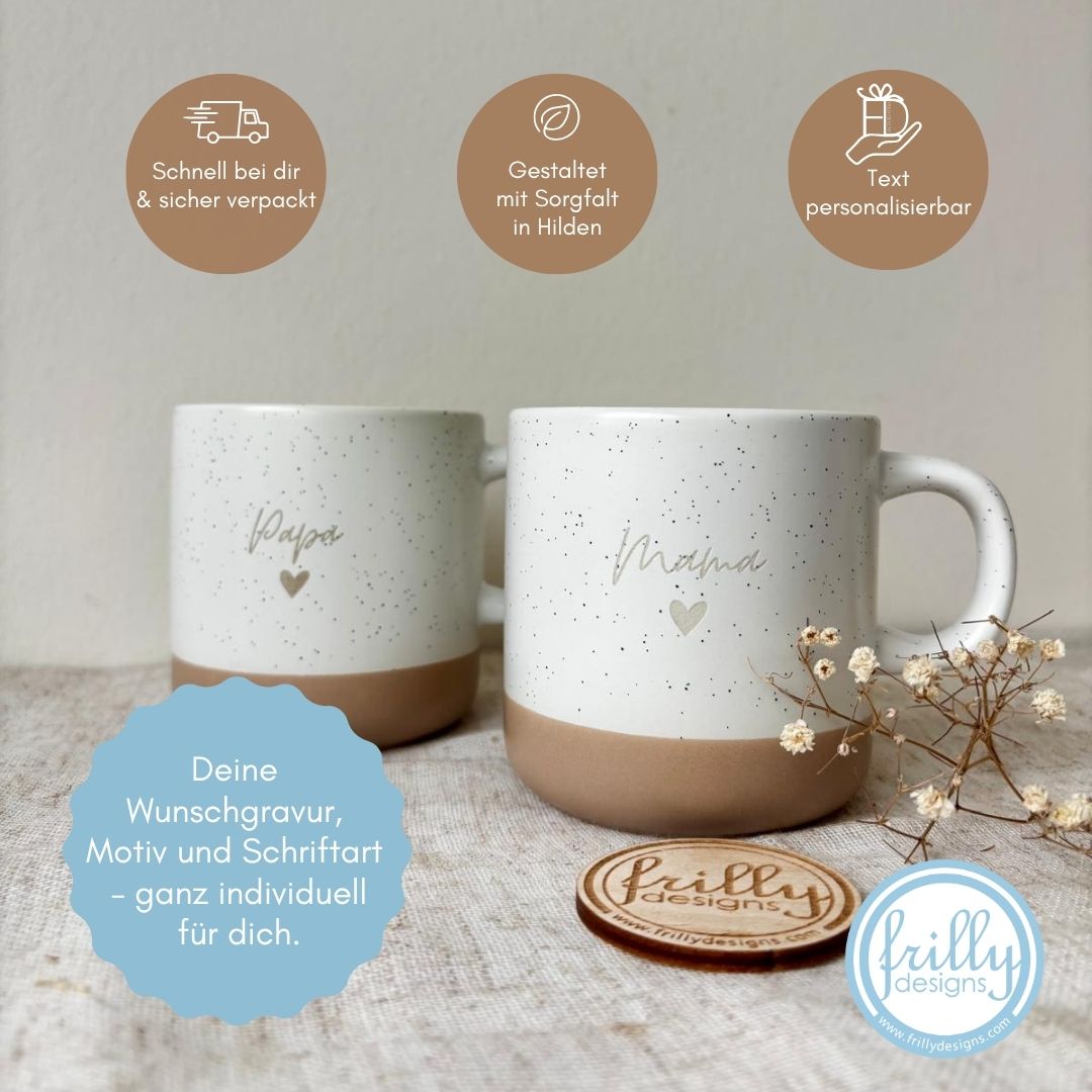 Personalisierte Keramiktasse - Mama