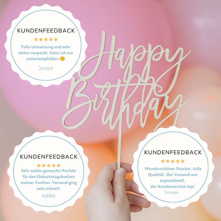 Cake Topper mit Name