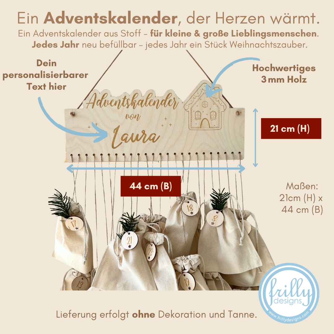 Adventskalender Lebkuchenhaus
