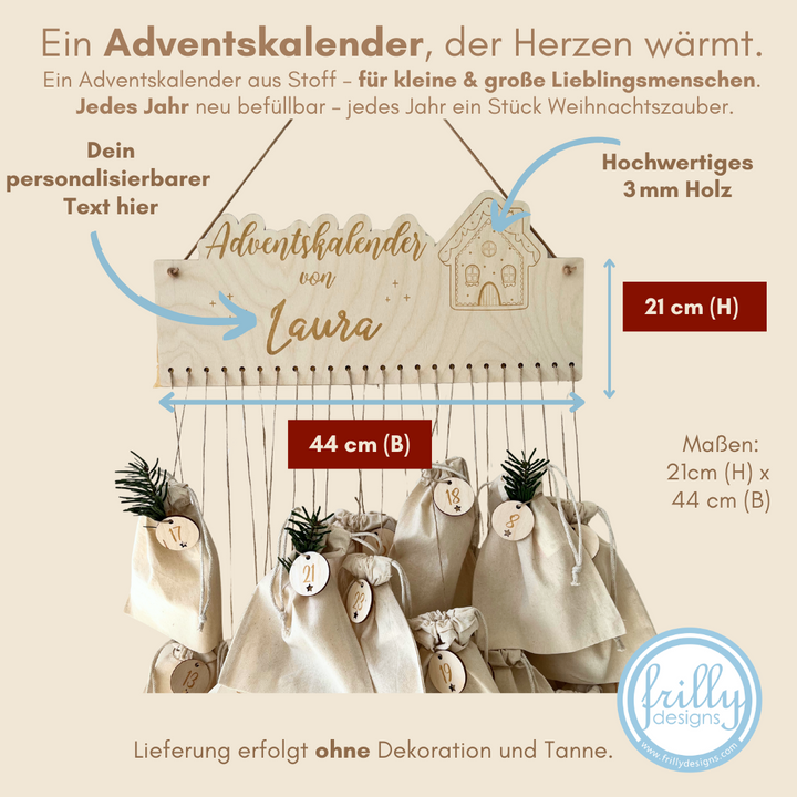Adventskalender Lebkuchenhaus