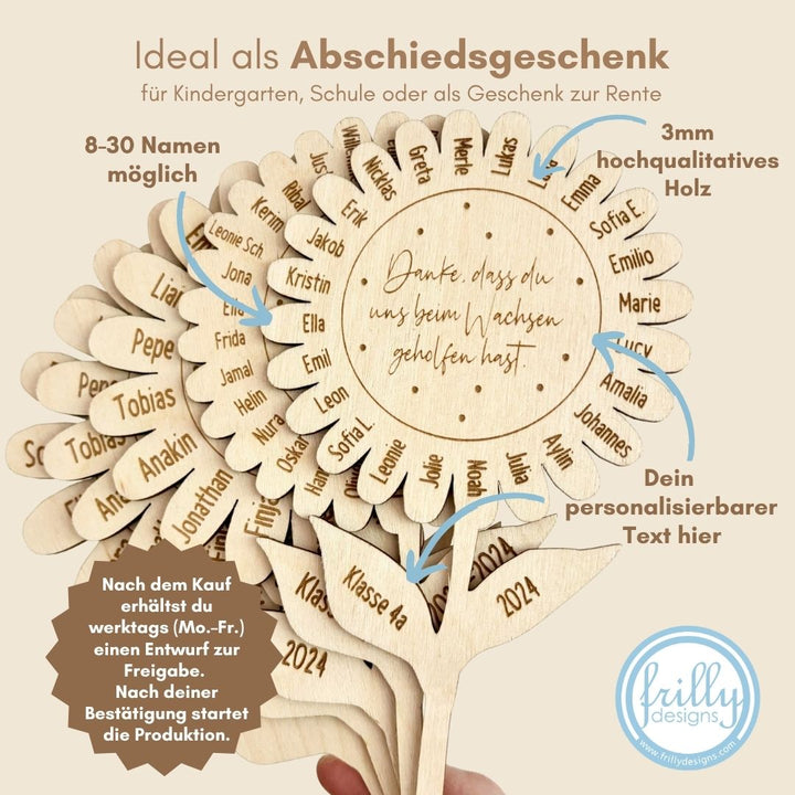 Dankeschön Blumentopf Abschiedsgeschenk