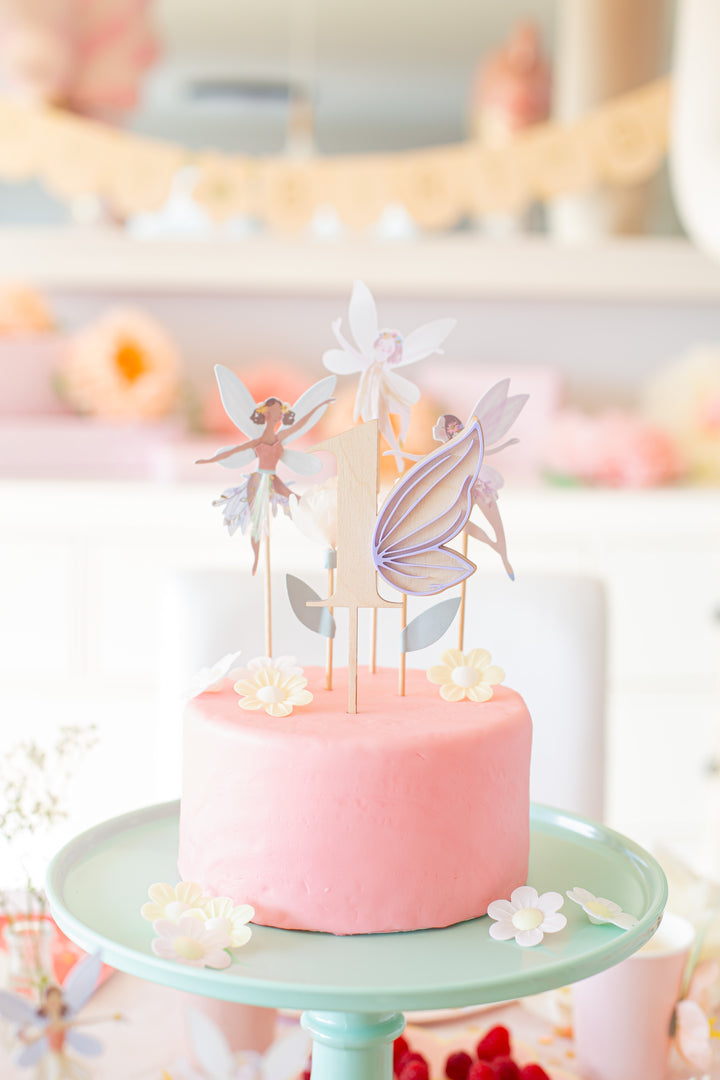 Feenflügel  Zahl Caketopper