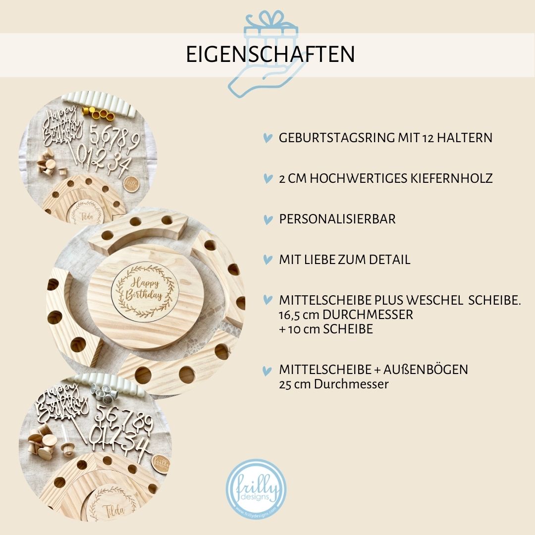 B WARE - Basis Geburtstagskranz