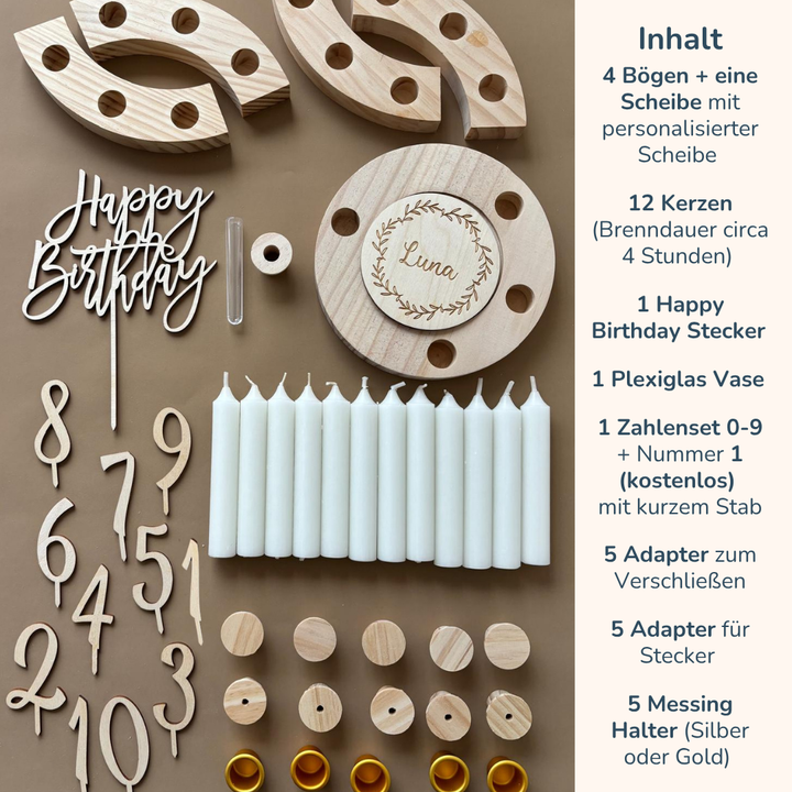 Geburtstagskranz - Basis Set mit Happy Birthday