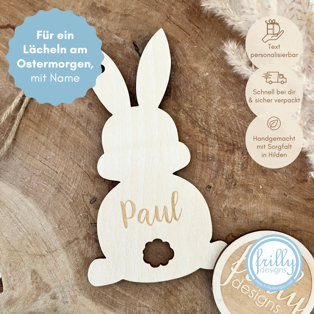 Osterkörbchen mit Hasen Anhänger