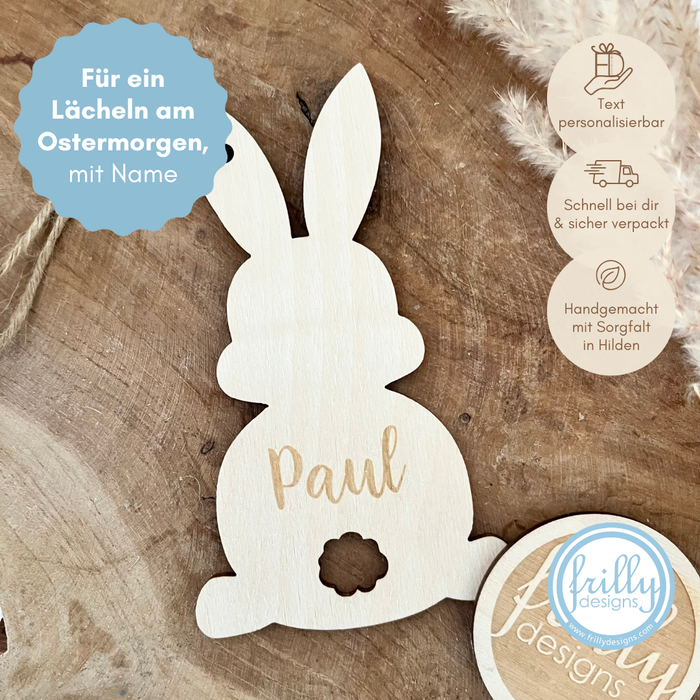 Osterkörbchen mit Hasen Anhänger