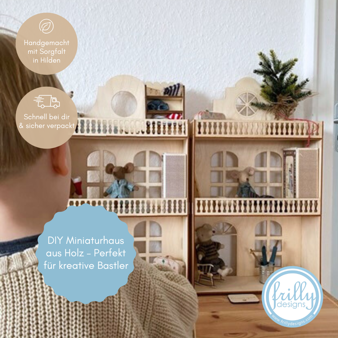 Miniaturhaus – Puppenhaus Bastelset