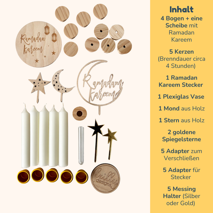 Geburtstagskranz mit Ramadan Stecker Set