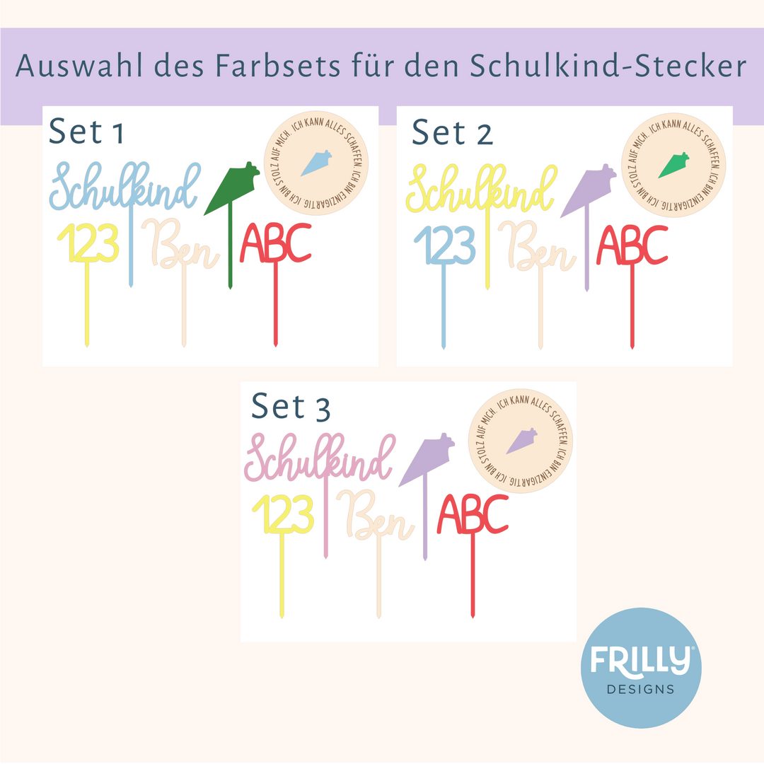 Geburtstagskranz mit Einschulungs-Set