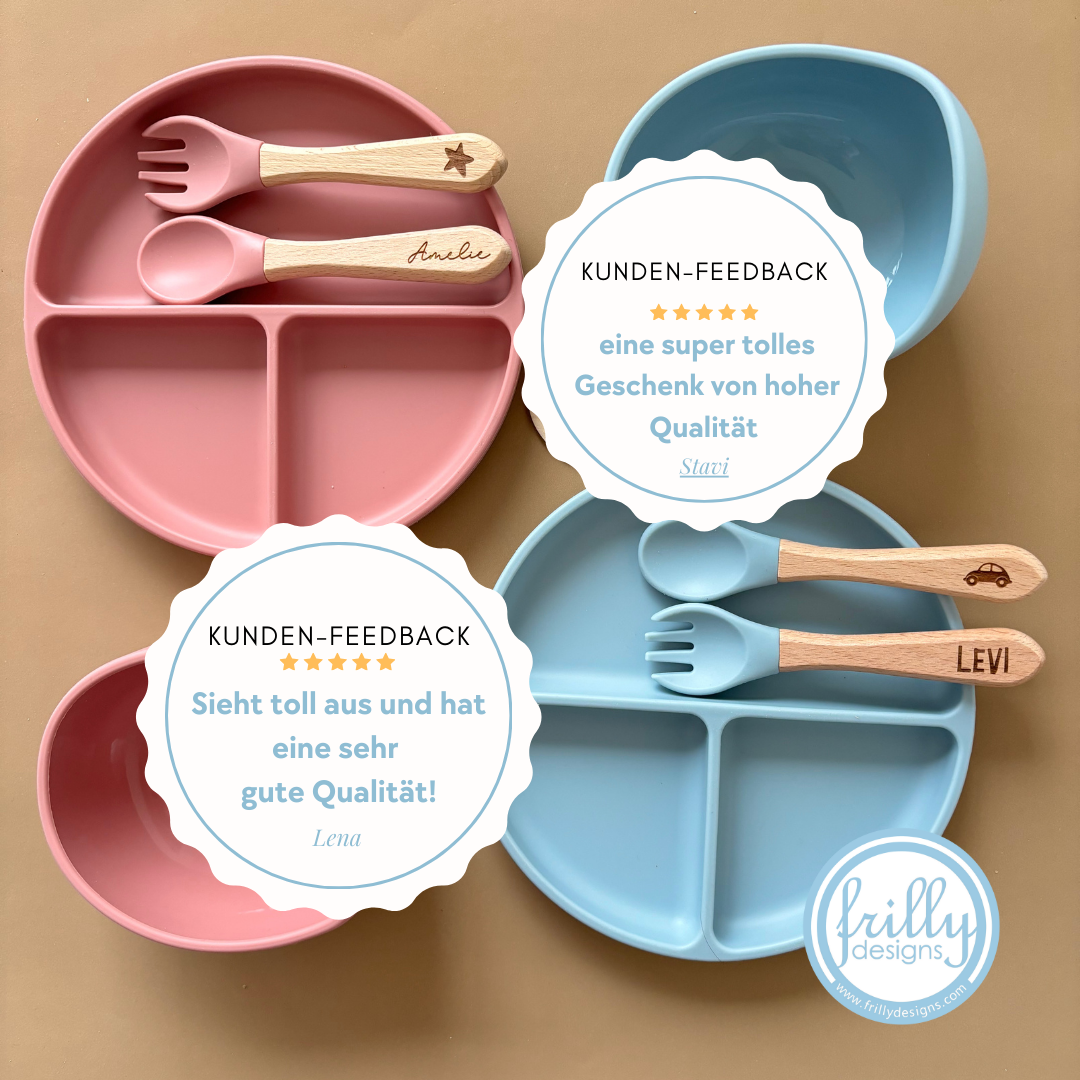 Personalisierter Babyteller & Schüssel
