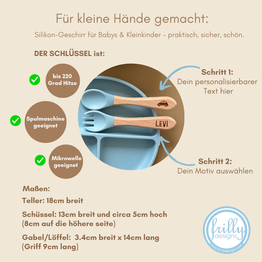 Personalisierter Babyteller & Schüssel