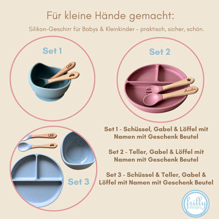 Personalisierter Babyteller & Schüssel