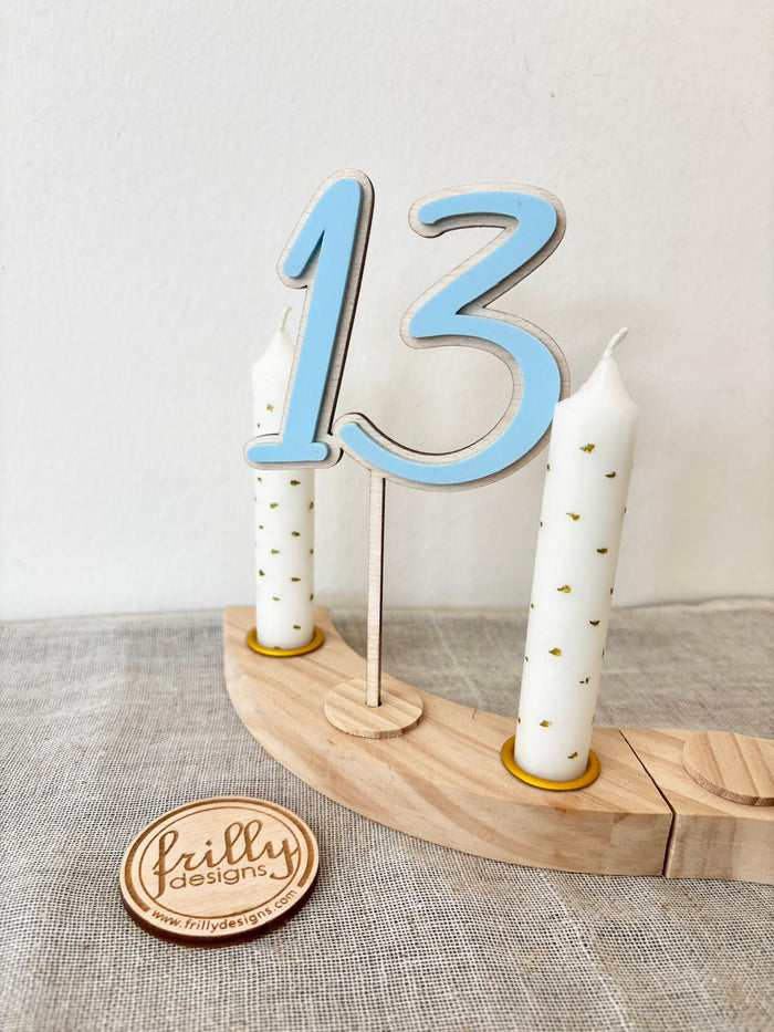 3D Zahlen Cakestecker