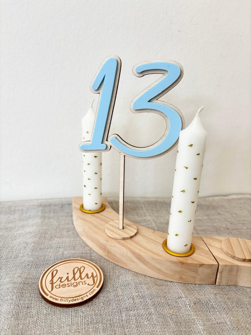 3D Zahlen Cakestecker
