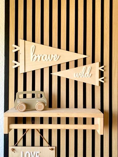 Personalisierte Name Wimpel für Kinderzimmer