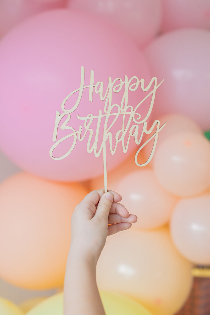 Happy Birthday Cake Topper