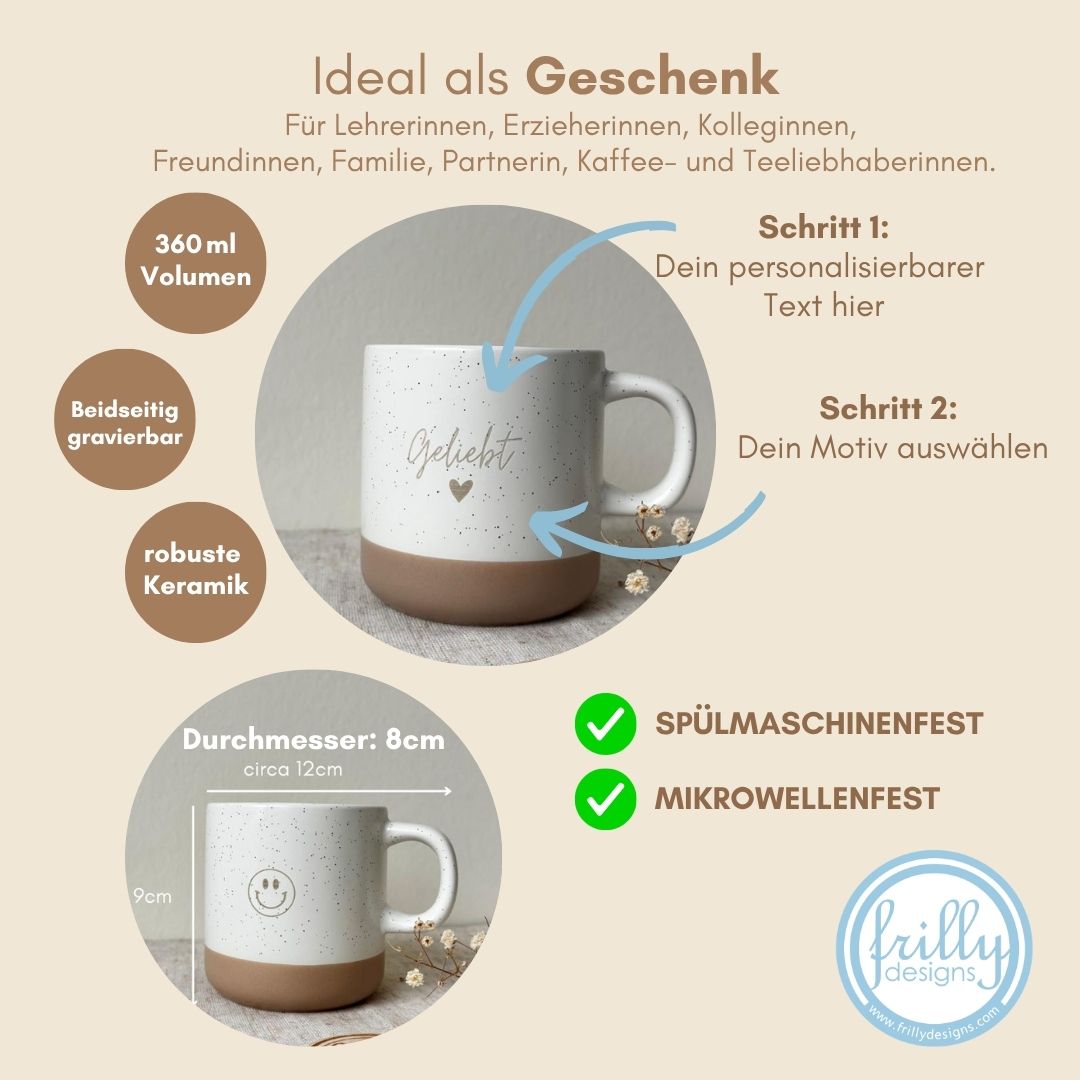 Personalisierte Keramiktasse - Mama