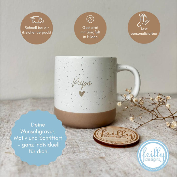 Personalisierte Keramiktasse - Papa