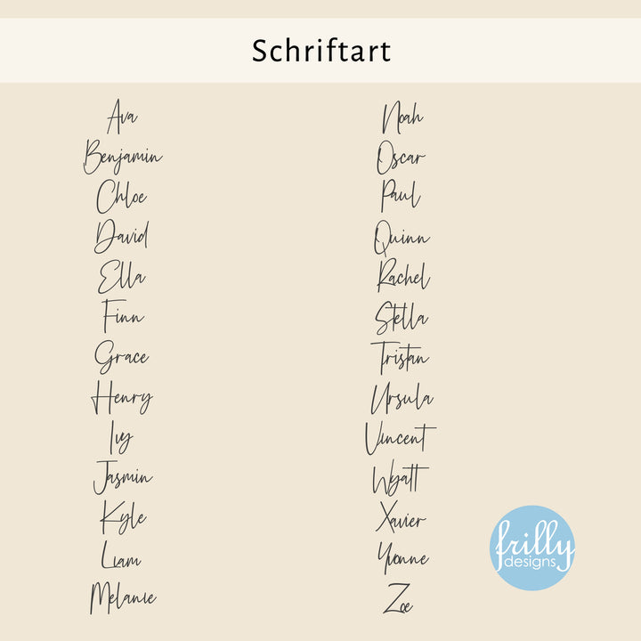 Schriftzug - Alma