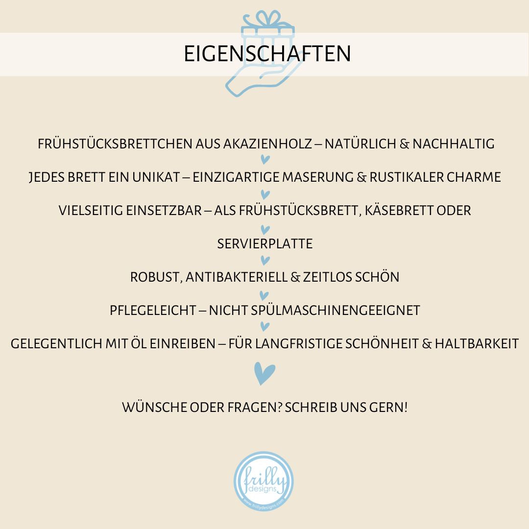 Frühstücksbrett - Personalisierte Brett