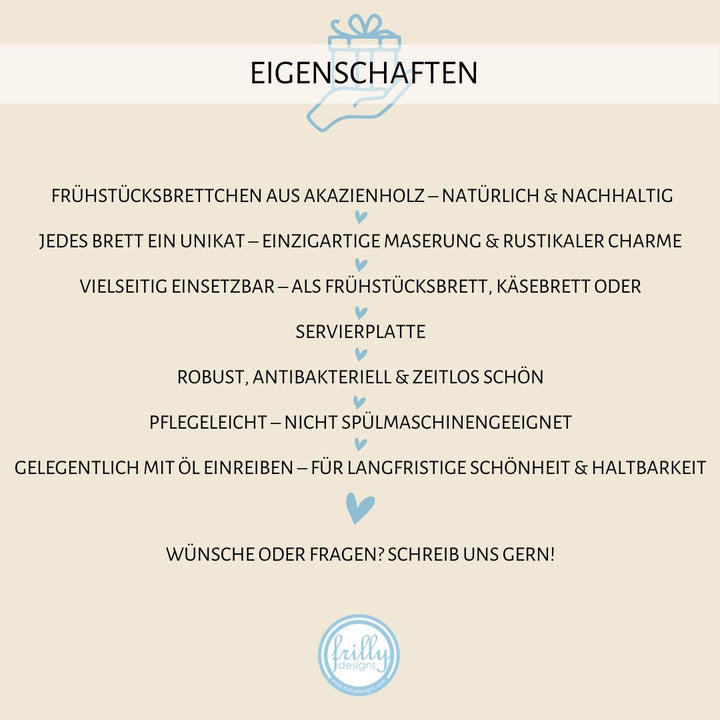 Frühstücksbrett - Personalisierte Brett