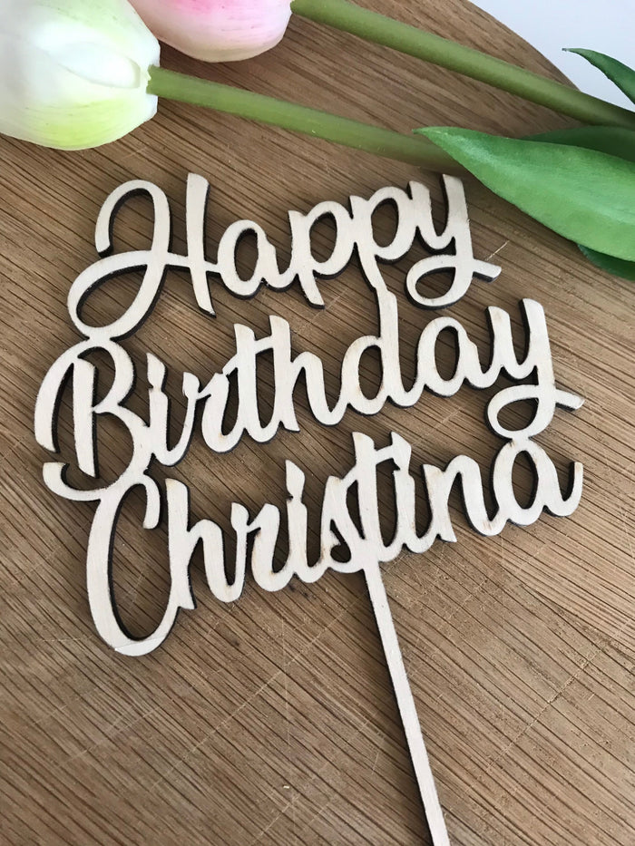 Happy Birthday Cake Topper