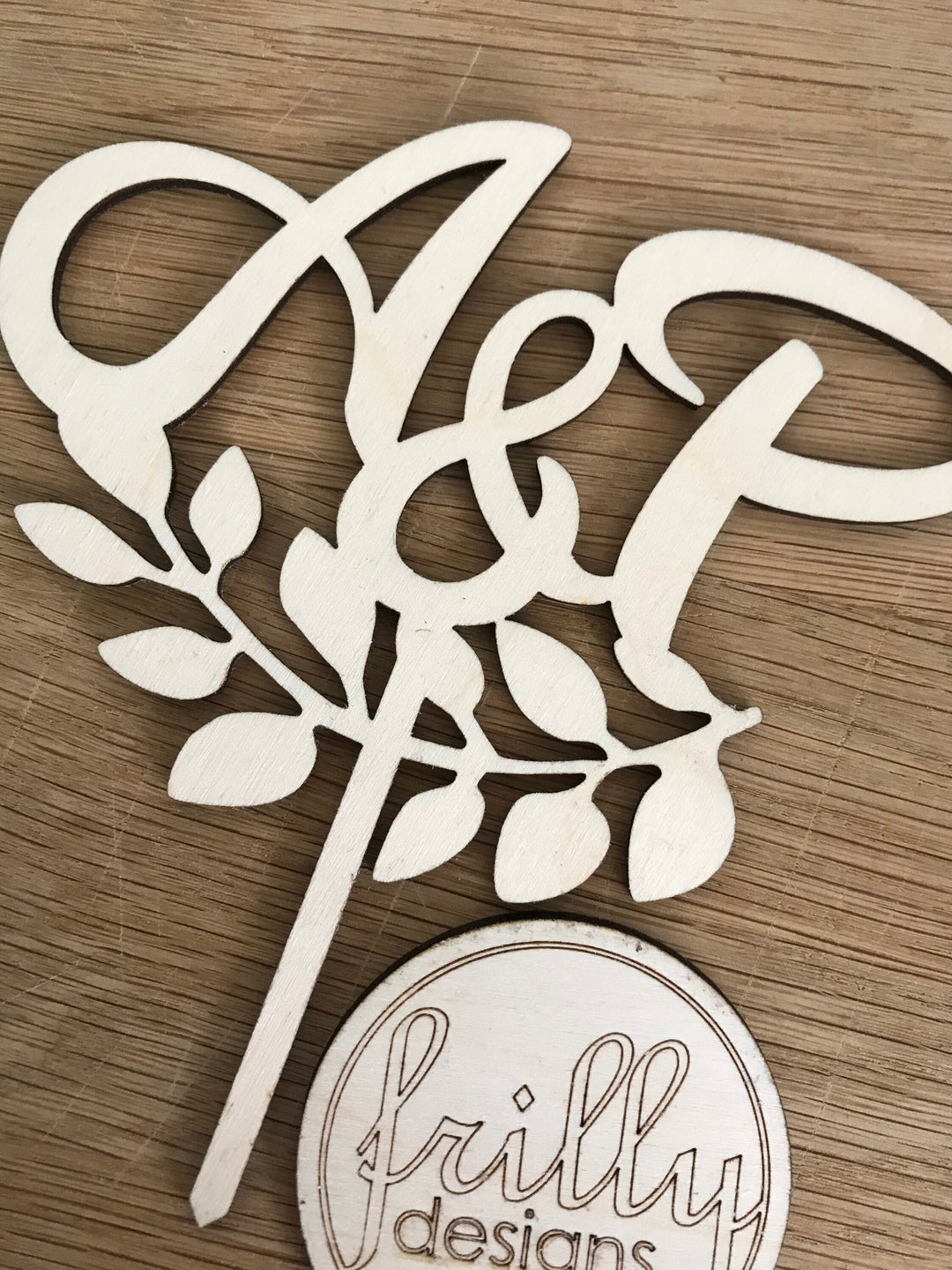 Hochzeit Initialen Cake Topper