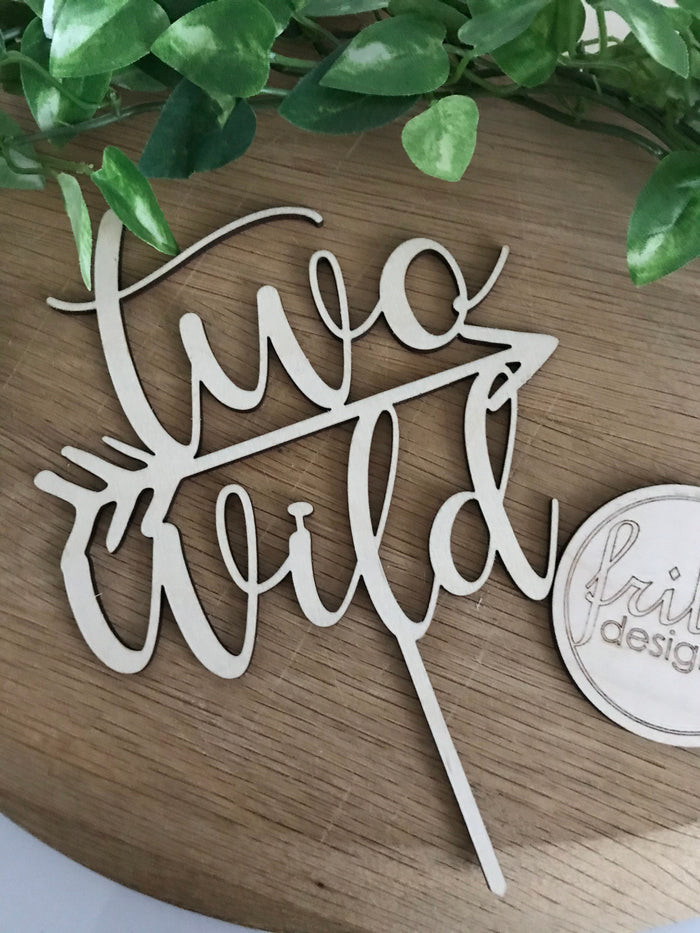 Two Wild Cake Topper