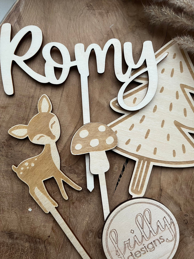 Waldtiere Cake Topper