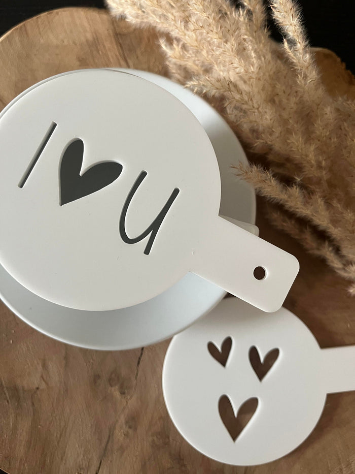 personalisierte Kaffee Schablone