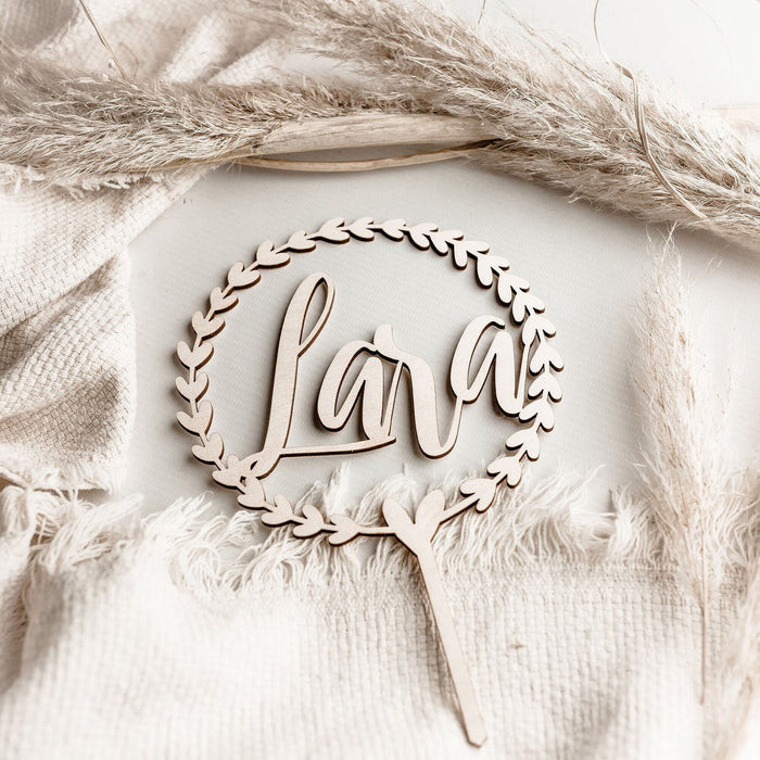 Kranz Name Cake Topper