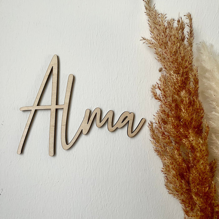 Schriftzug - Alma