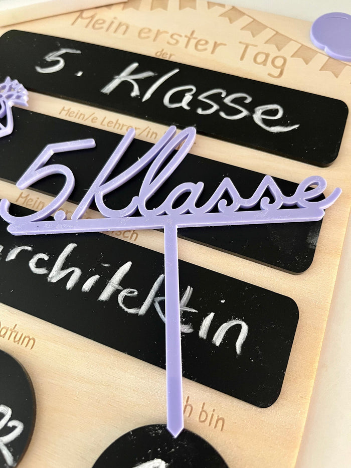 Cake Topper 5. Klasse