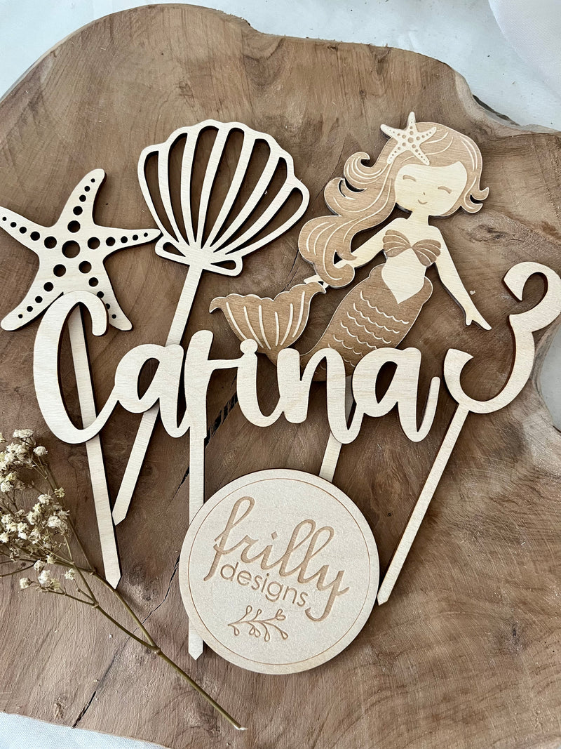 Meerjungfrau Cake Topper