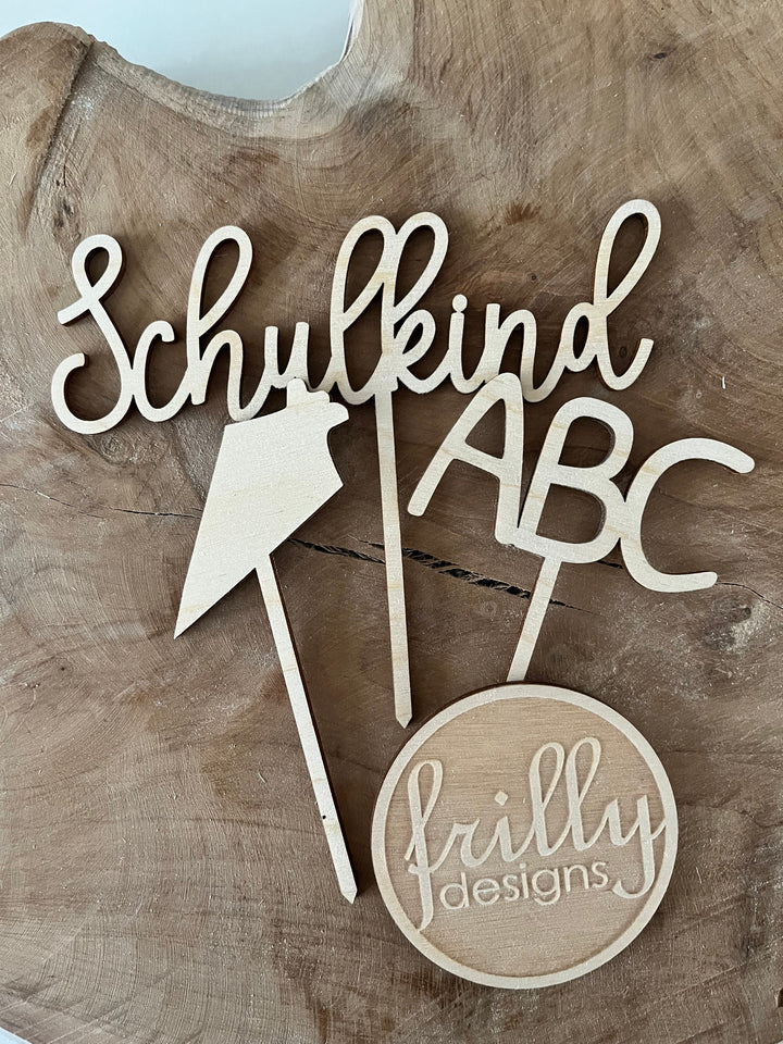 Cake Topper Einschulung