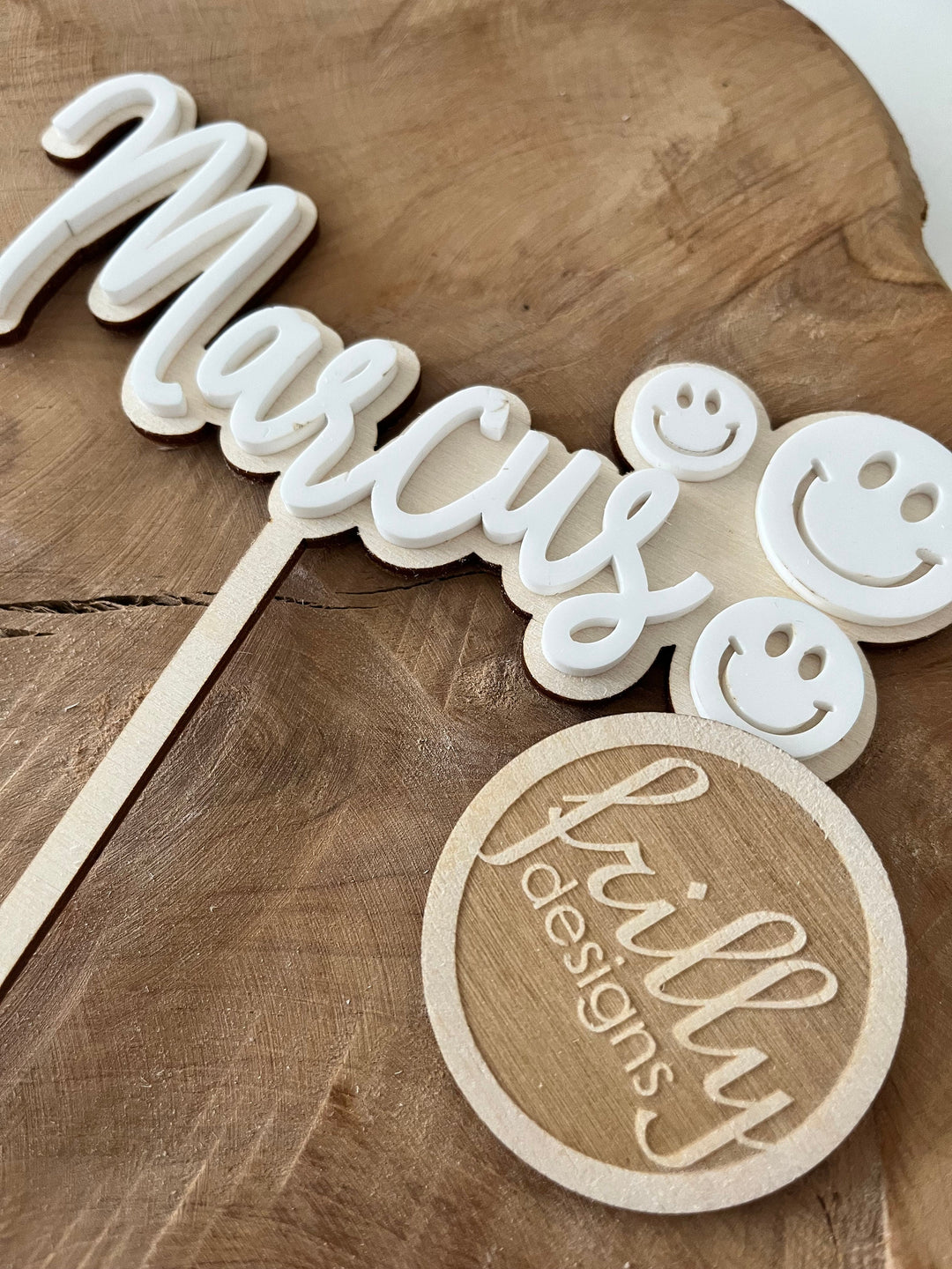 One Smiley Cake Topper