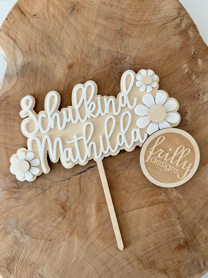 Cake Topper Einschulung