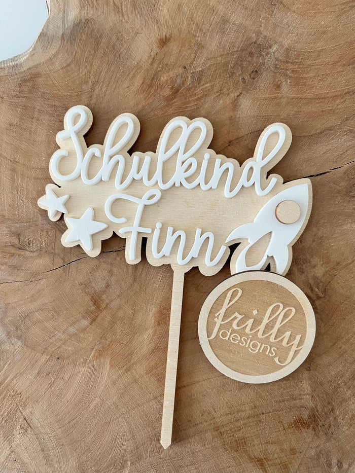 Cake Topper Einschulung