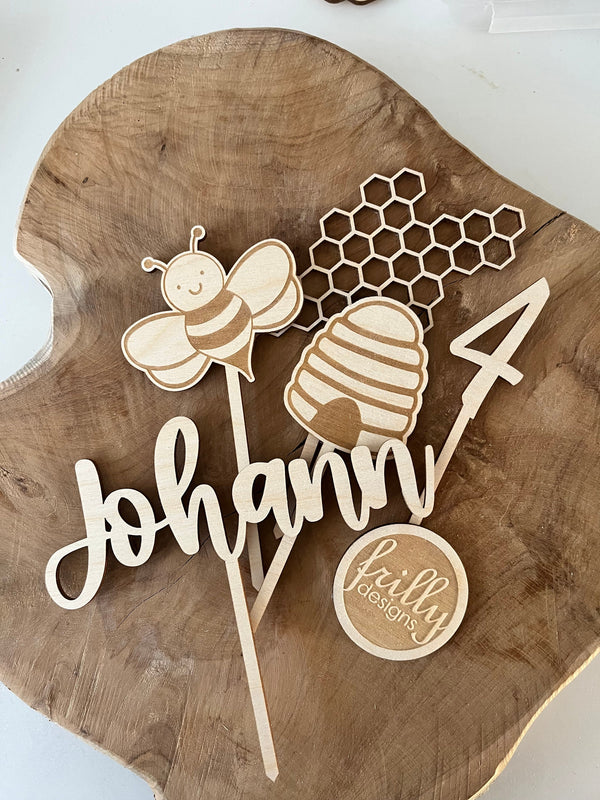 Bienen Cake Topper