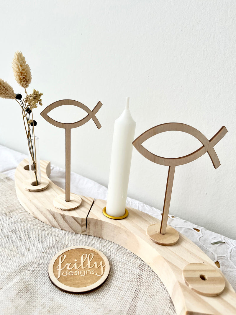 Taufe Fische Cake Topper
