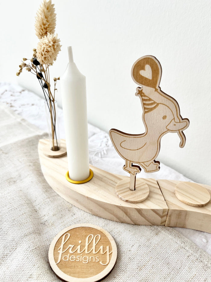 Ente Geburtstagskranz Stecker