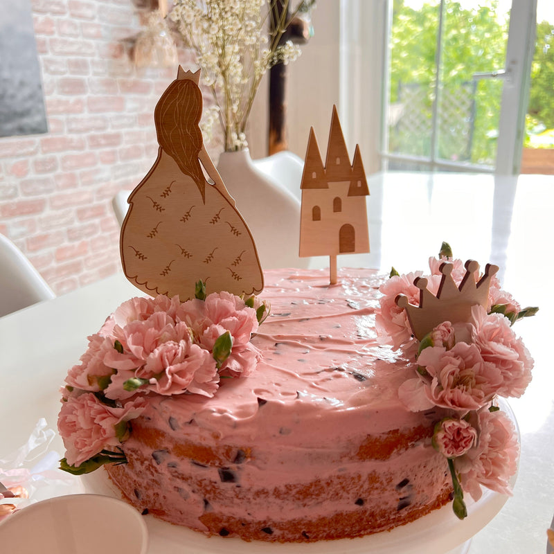 Prinzessin Cake Topper | Schloss | Märchen | Krone